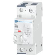 Proudový chránič s nadproudovou ochranou In 32A, Ue AC 230V, charakteristika B, Idn 30 mA, 1+N-pól, Icn 10kA, typ A